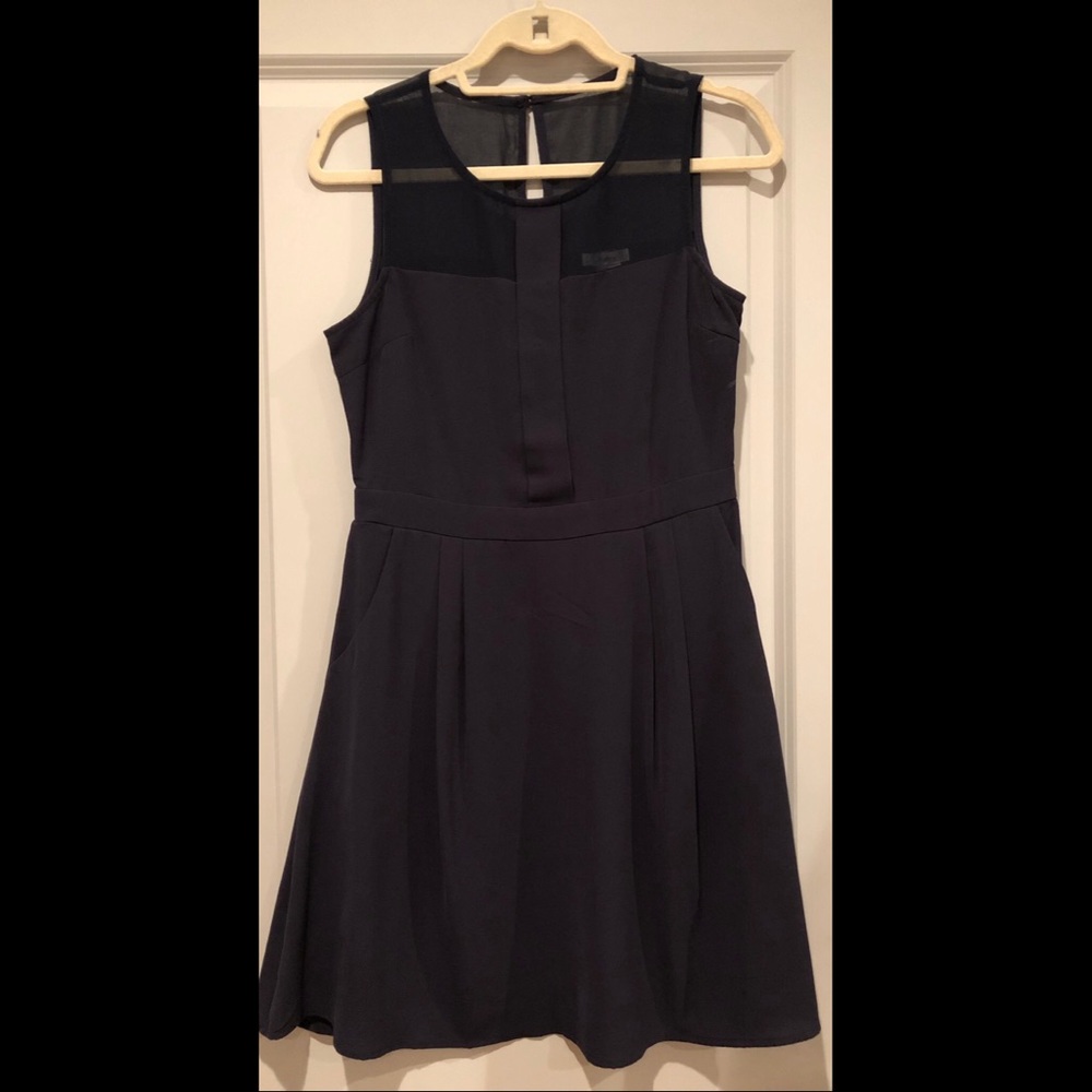 Navy Blue cocktail dress with pockets!